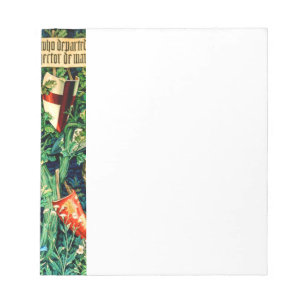 Medieval King Arthur William Morris Notepad