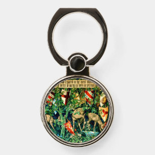 Medieval King Arthur William Morris Phone Ring Stand