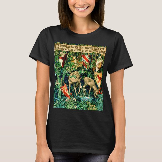 Medieval King Arthur William Morris T-Shirt (Front)