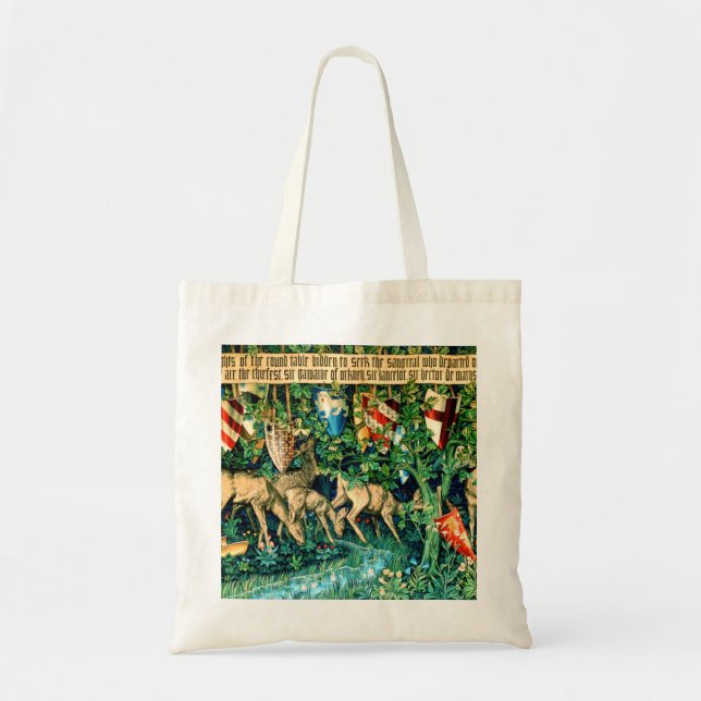 Medieval King Arthur William Morris Tote Bag (Front)