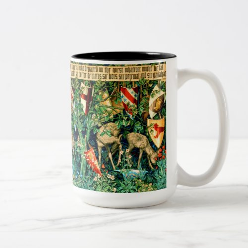Medieval King Arthur William Morris Two_Tone Coffee Mug