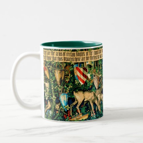 Medieval King Arthur William Morris Two_Tone Coffee Mug