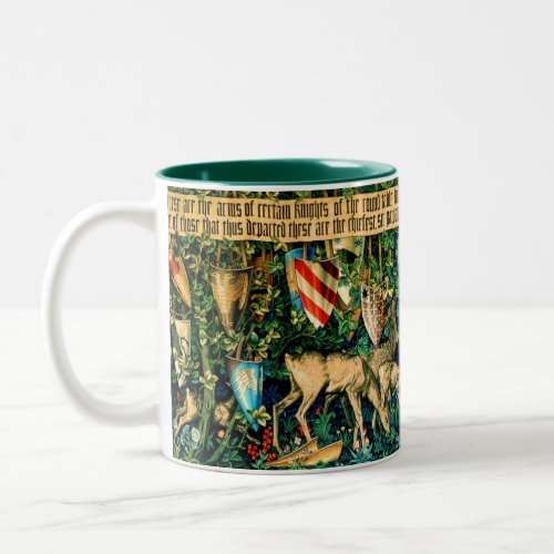 Medieval King Arthur William Morris Two_Tone Coffee Mug