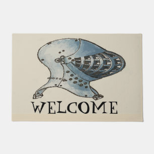 Medieval Knight, add text Doormat
