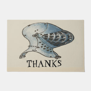Medieval Knight, add text Doormat
