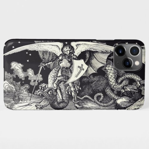 Medieval Knight and Dragon iPhone 11Pro Max Case