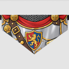 Medieval Knight Armor Costume Royal Renaissance Pet Bandana Collar