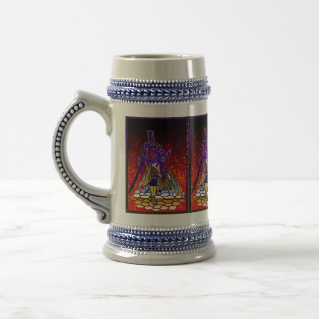 Medieval Knight  Beer Stein (Left)