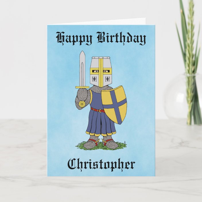 Medieval Knight Birthday Card | Zazzle.com