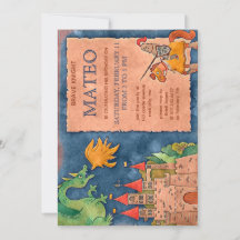 Medieval Knight Birthday Invitation