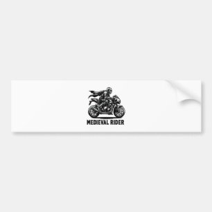 Medieval knight bumper sticker