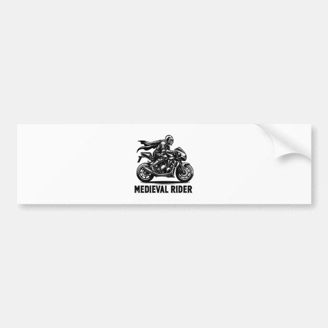 Medieval knight bumper sticker (Front)