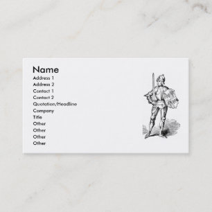 Medieval Knight Business Card
