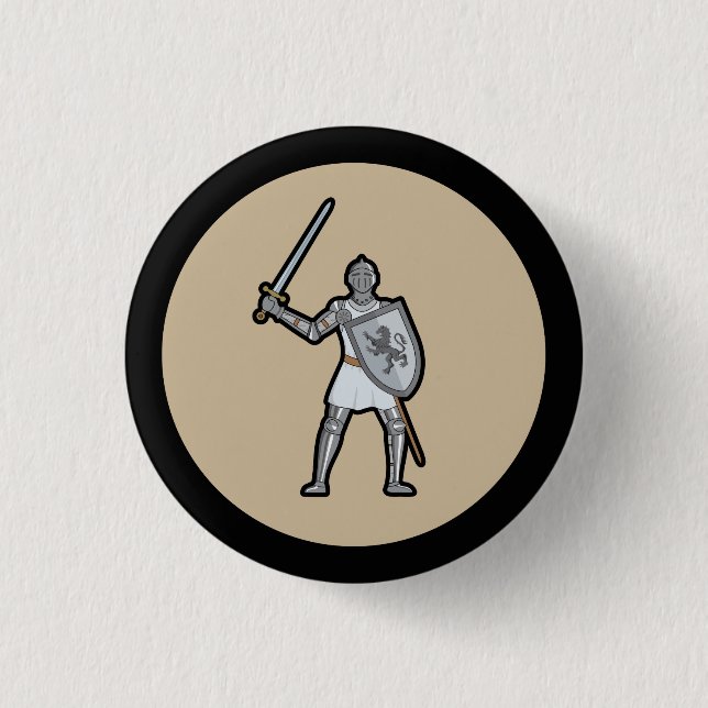 Medieval Knight Button (Front)