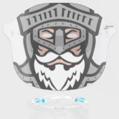 Medieval Knight Cartoon Character Face Shield (Front w/Glasses)