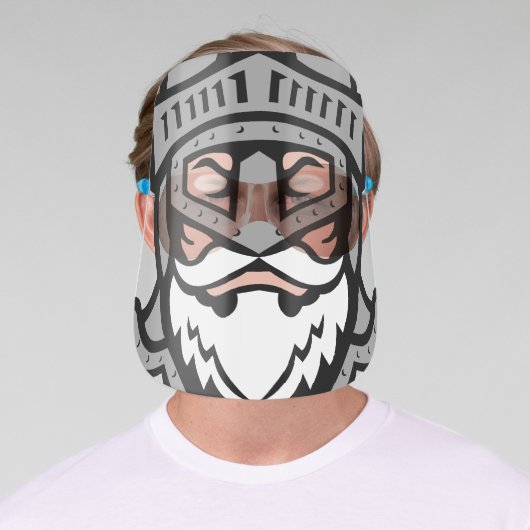Medieval Knight Cartoon Character Face Shield (Insitu)