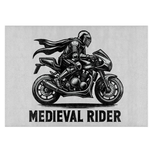 Medieval knight cutting board (Front)