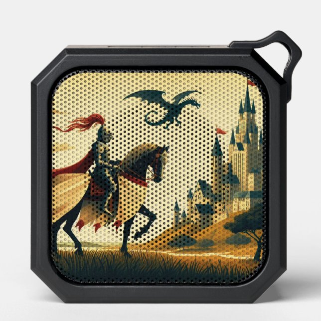 Medieval Knight/dragon/castle fantsy Bluetooth Speaker (Front)