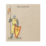 Medieval Knight Early 13th Century Notepad at Zazzle