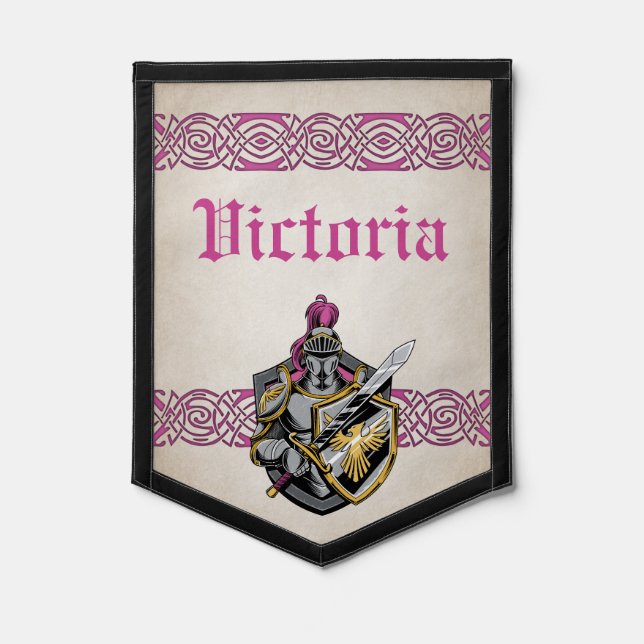 Medieval Knight Fantasy  Pennant (Front)