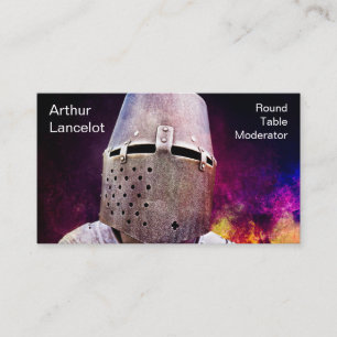 Medieval Knight Funny Customizable Business Card