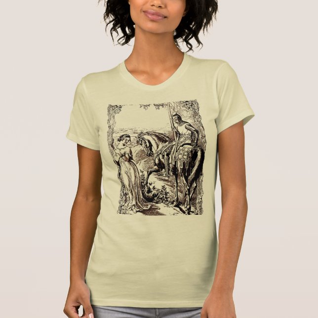 Medieval Knight & His Lady History-lover's Apparel T-Shirt (Front)