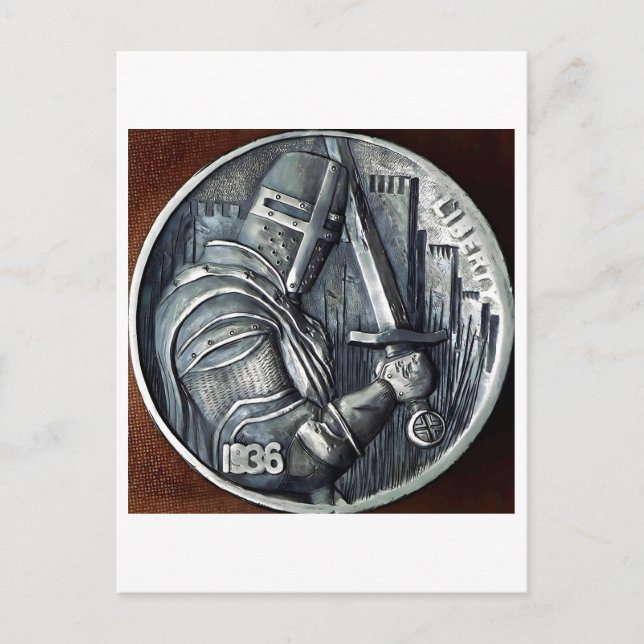 Medieval Knight. Hobo Nickel Coin. Postcard (Front)