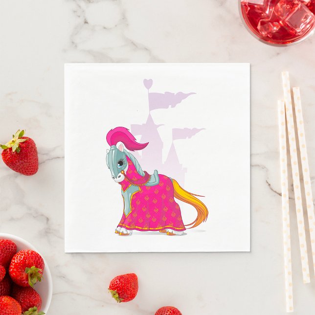 Medieval Knight Horse in Armor Fantasy Napkins (Creator Uploaded)