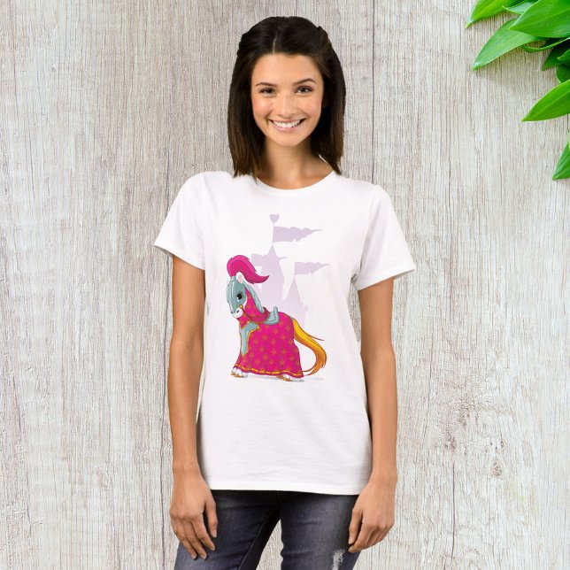 Medieval Knight Horse in Armor Fantasy T-Shirt (Creator Uploaded)