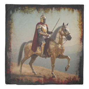 Medieval Knight in Spain Duvet Cover