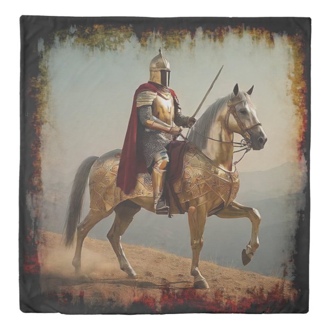 Medieval Knight in Spain Duvet Cover (Front)