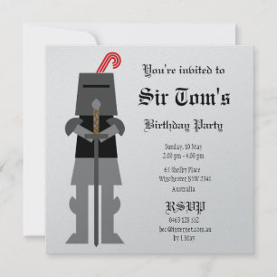 Medieval Knight Invitation