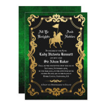 Medieval Knight Jousting Wedding Invitation