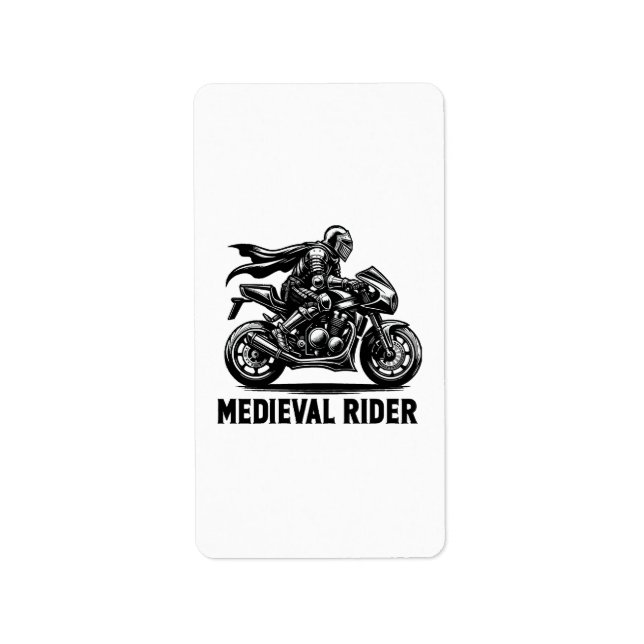 Medieval knight label (Front)