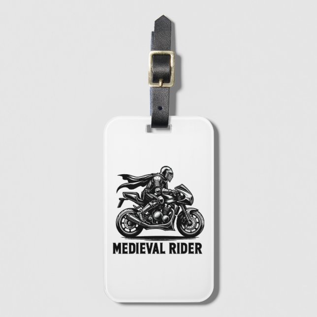 Medieval knight luggage tag (Front Vertical)