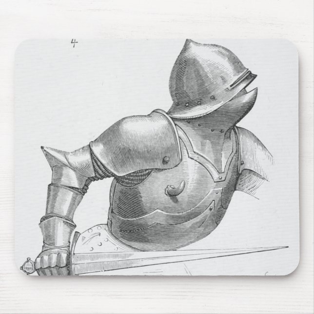 Medieval Knight Mouse Pad (Front)
