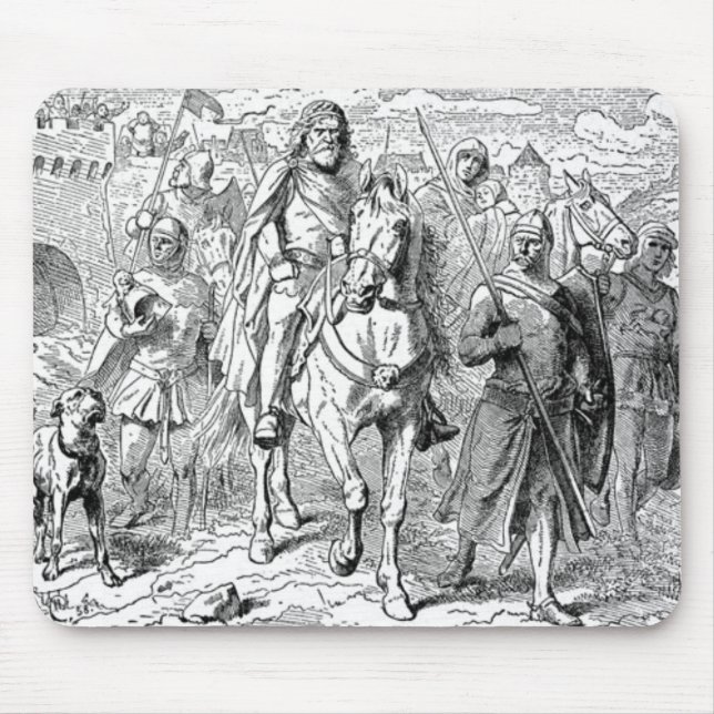 Medieval Knight Mouse Pad (Front)