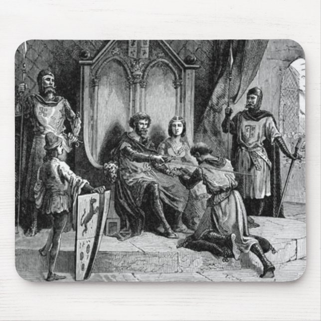 Medieval Knight Mouse Pad (Front)