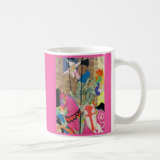 medieval knight on horseback coffee mug (Right)