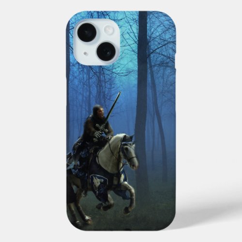 Medieval Knight on Horseback Fantasy Art iPhone 15 Case