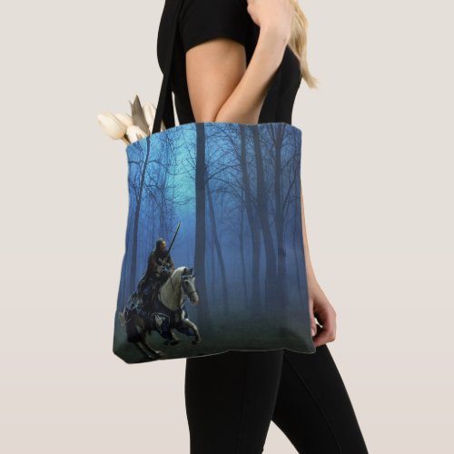 Medieval Knight on Horseback Fantasy Art Tote Bag