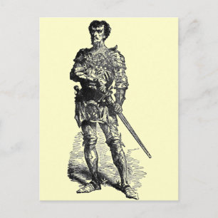 Medieval Knight Postcard