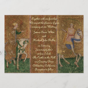 Medieval Knight Renaissance Fantasy Wedding Invitation