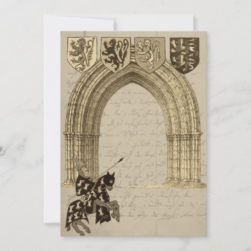 Medieval Knight Save The Date Cards