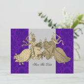 Medieval Knight Save The Date Cards (Standing Front)