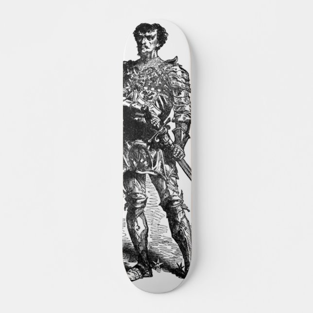 Medieval Knight Skateboard Deck (Front)