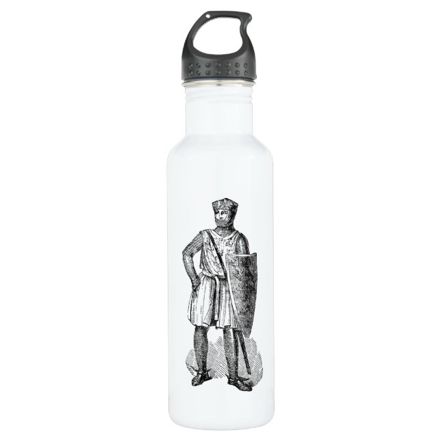 Medieval Knight Water Bottle (Front)