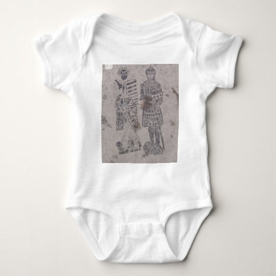 Medieval Knights Graffiti Baby Bodysuit