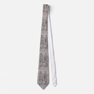 Medieval Knights Graffiti Neck Tie