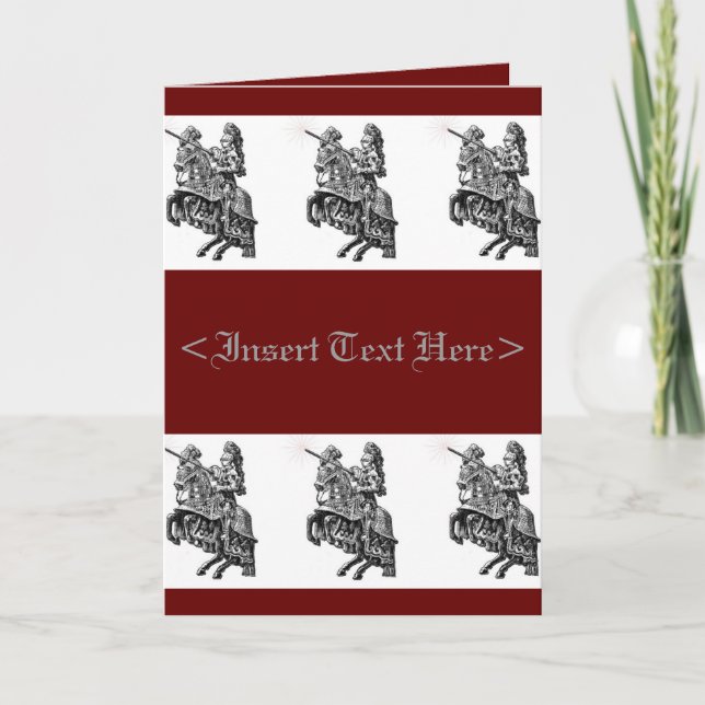 Medieval Knights Greeting Card (Front)